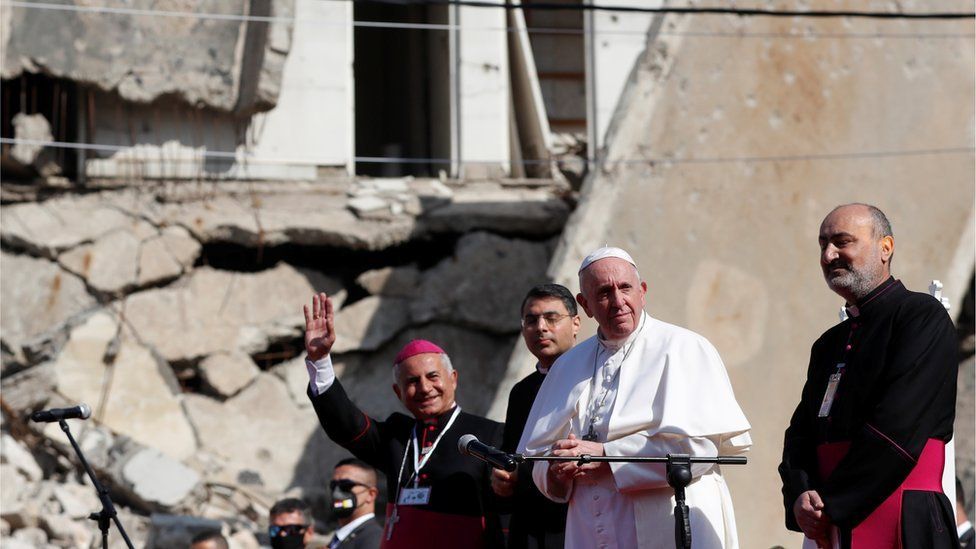 Pope Francis visits regions of Iraq once held by Islamic State - The US Armenians