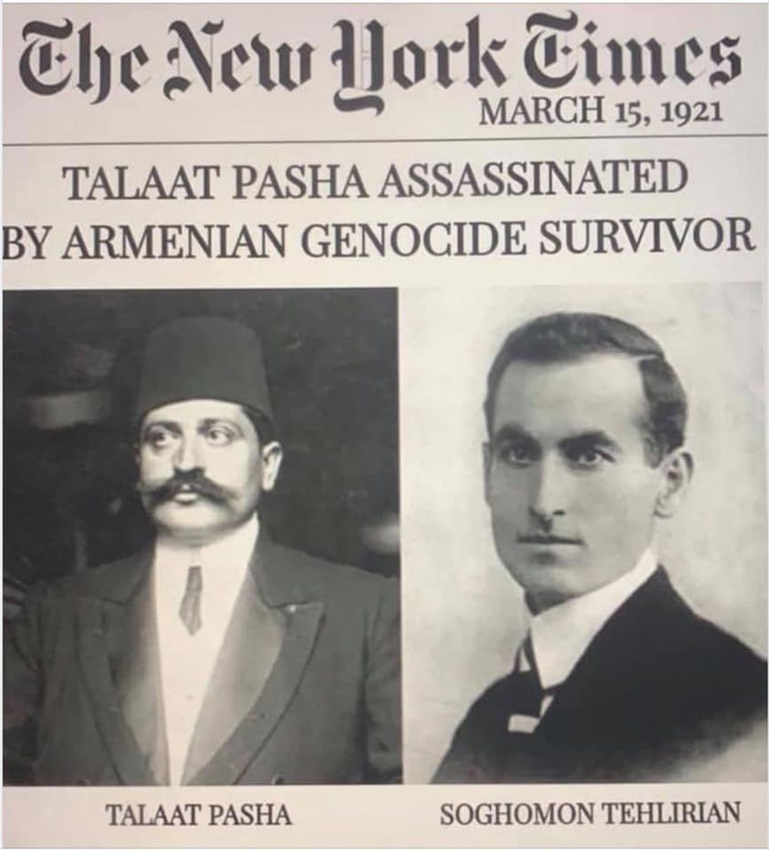 I have killed a man, but I am not a murderer: Soghomon Tehlirian assassinated Talaat Pasha 100 years ago today - The US Armenians