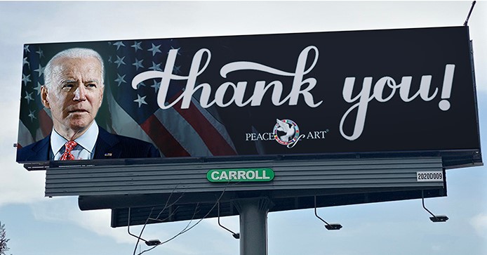 Billboard in Massachusetts thanks President Biden for recognizing Armenian Genocide - The US Armenians