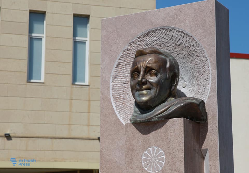 Charles Aznavour bust unveiled in Stepanakert - The US Armenians