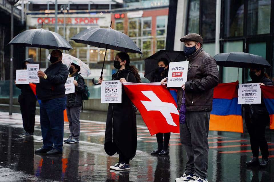 Silent protests in Switzerland demand release of Armenian POWs - The US Armeians
