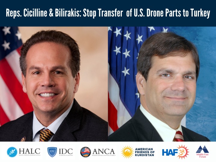 Congressmen call to block transfer of U.S. drone technology to Turkey - The US Armenians