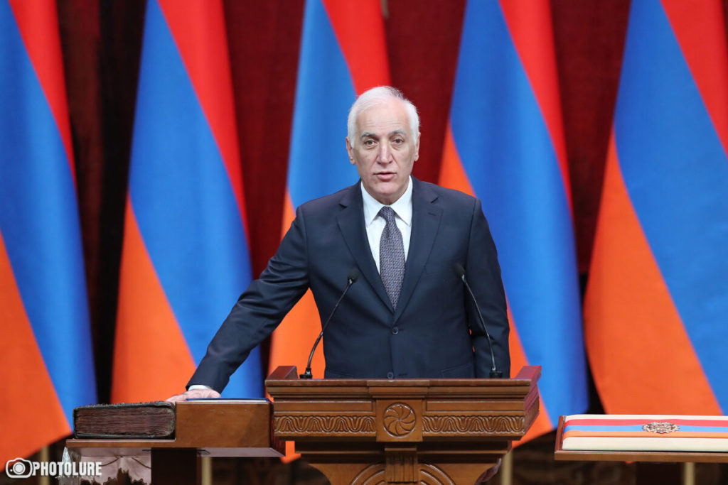 Vahagn Khachaturyan sworn in as fifth President of Armenia